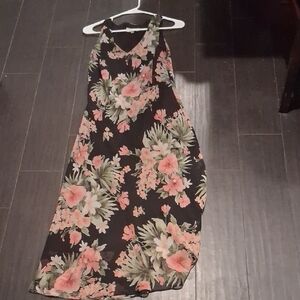 Dressbarn Black Dress with Floral Accents